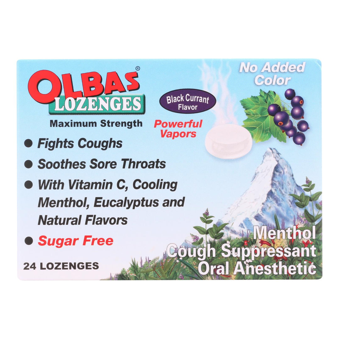 Olbas Lozenges Black Currant Menthol - 1 Each - 24 Ct - Maras Green